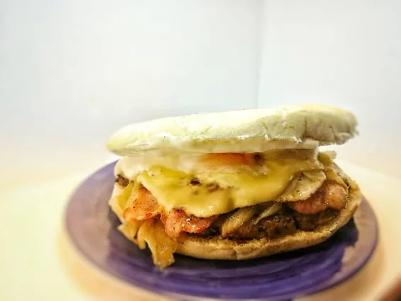 Sándwich de pollo con queso derretido